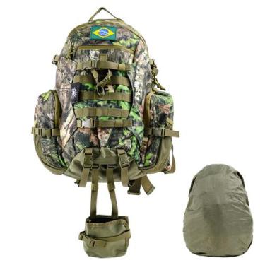 Imagem de Mochila Impermeável Tatica Militar de Caça 40 Litros com Capa à Prova 