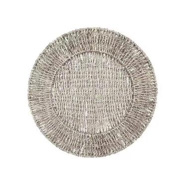 Imagem de Sousplat Etnico em Palha Kas Dourado 38cm