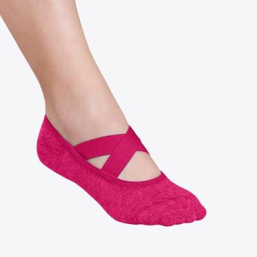 Imagem de Meia Lupo Feminina Pilates Práticas de Solo 04942-006, Rosa, M