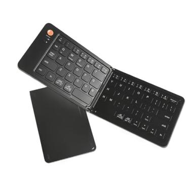 Imagem de Teclado Bluetooth Dobrável,Portátil,Tamanho de Bolso,Teclado de Viagem Sem Fio Recarregável de Tamanho Completo,Compatível com iOS,Android,Windows,para Smartphone,Tablet,Iphone,Laptop