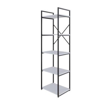 Imagem de Estante Com 5 Prateleiras 152x45x33cm Yon Branco Tx/est.preta