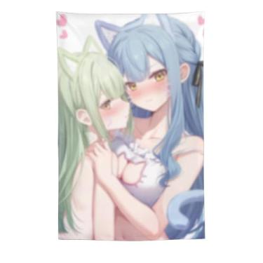 Imagem de LIEGBMEU Sexy Bikini Hot Anime Girl Tapeçaria 152.4 cm x 228.6 cm Interior Exterior Wall Quilt Art Decoração de Tapeçaria Caprichosa, AF184