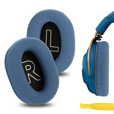 Imagem de GEEKRIA Almofadas De Substituição Comfort Velour Para Fones Ouvido Logitech G Pro/Prox/Prox League Of Legends Edition/Pro X2, Peças Reposição (Azul)
