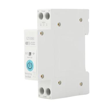 Imagem de LiebeWH Disjuntor Inteligente WiFi Com App Control 35mm DIN Rail Mount para Sistemas Elétricos Domésticos e Comerciais