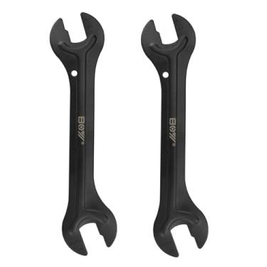 Imagem de SONZUIA Conjunto de chave de cone de bicicleta (13, 14, 15, 16, 17, 18, 19 mm), conjunto de chave inglesa de cone de bicicleta, removedor de instalação de porca do eixo do cubo da roda (fino