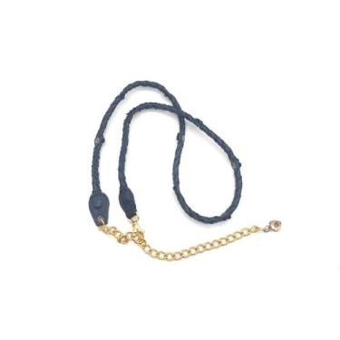 Imagem de Cinto chicote feminino flor LU006 - Barão do Couro, Preto, G