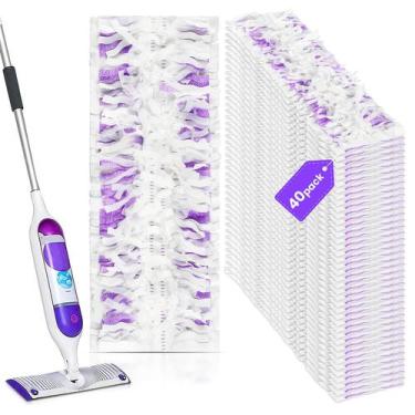 Imagem de Esfregões descartáveis, recargas, pacote com 40 unidades para Swiffer 