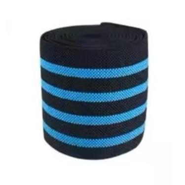 Imagem de Joelheira Compressão Agachamento Academia Suporte-Azul Claro - Mhr