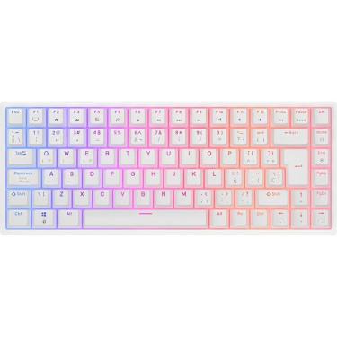 Imagem de Teclado Mecanico Royal Kludge RK84 75% RGB Se Fio Switch Red