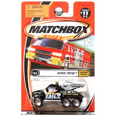 Imagem de Matchbox 2001 Highway Heroes King Tow Truck Max Crash Auto Black #11