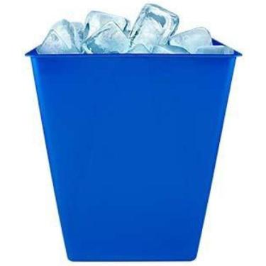 Imagem de Kit 6 Balde Gelo Azul 2,6L Plástico Premium