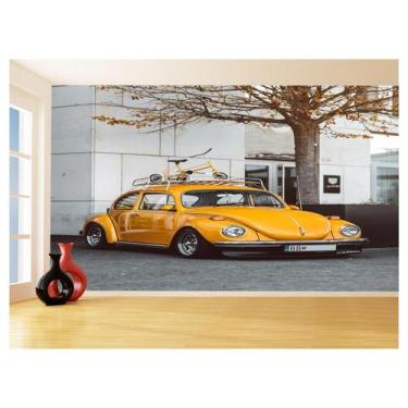 Imagem de Papel De Parede 3D Carro Antigo Fusca Beetle 3,5M Cxr117 - Você Decora