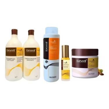 Imagem de Kit 5 Produtos Com Progressiva De 500ml - Karseell - NoBrand