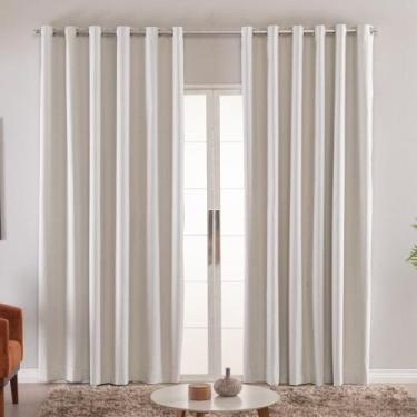 Imagem de Cortina Blackout 100% Vedação luz 3,90 x 2,60m Sala Quarto Janela Para