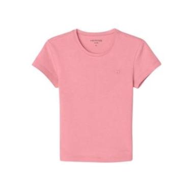 Imagem de Blusa Hering Infantil Menina Manga Curta Rosa-Feminino