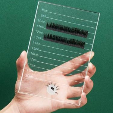 Imagem de Palete de cristal para cílios, bandeja de cílios postiços, Glass Maity