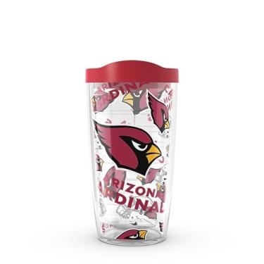 Imagem de Tervis NFL Arizona Cardinals - Copo de viagem com isolamento térmico de parede dupla feito nos EUA mantém as bebidas frias e quentes, 473 ml,