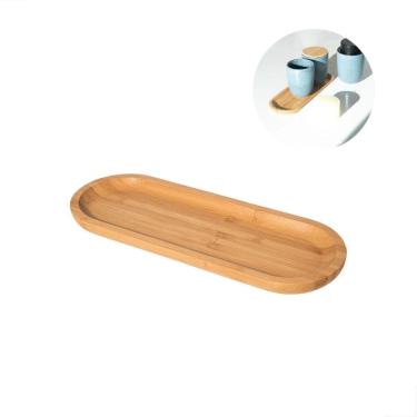 Imagem de Bandeja Bambu Bamboo Banheiro Lavabo Osaka Ou 29X10X9Cm