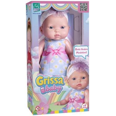 Imagem de Boneca Grissa Baby Com Tiara - Super Toys