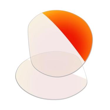 Imagem de Firtox Lentes de reposição UV400 para óculos Oakley Meta HSTN OW8002 51 mm AI, Fotocrômico vermelho laranja, One Size