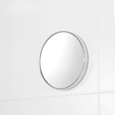 Imagem de WYUYIWH Espelho de maquiagem redondo para banheiro, moldura de metal, espelho de parede, vaso sanitário, espelho para pendurar na parede