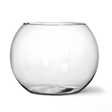 Imagem de Aquário redondo de vidro transparente de2.8 litros Tanque decorativo de vidro para interiores (6)