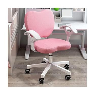 Imagem de TLTDSMYF Cadeiras de secretária de escritório cadeira de escritório cadeira de secretária de altura ajustável confortável cadeira de computador para estudantes polia silenciosa cadeiras executivas