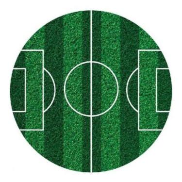 Imagem de Capas Painel Festa Redondo Futebol Gramado Campo Decoração - NoBrand, 