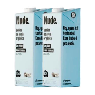 Imagem de Kit 2X: Leite Vegetal de Aveia Mais Cálcio Orgânico Nude 1L