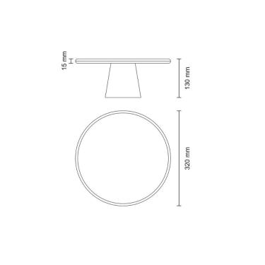 Imagem de Suporte para Bolo Tramontina Provence em Madeira Teca 32x13 cm