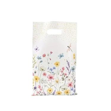 Imagem de Embalagem para presente – 50 pacotes de folhas de plástico lindamente projetadas, 25 × 16,5 cm cada