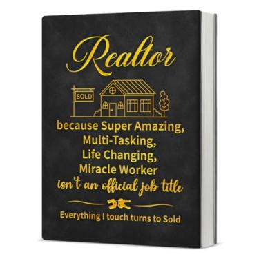 Imagem de Diário inspirador de corretores de imóveis para presentes de formatura para mulheres e homens, caderno motivacional para corretores de imóveis, agentes imobiliários