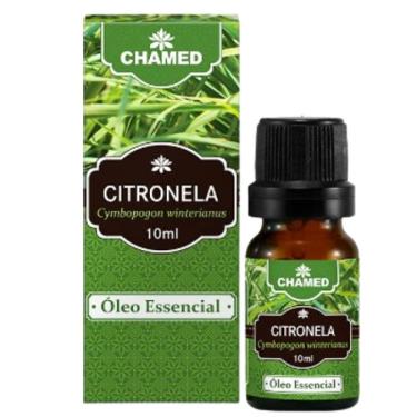 Imagem de Óleo Essencial de Citronela 10ml 100% Puro Chamed  / Chamel