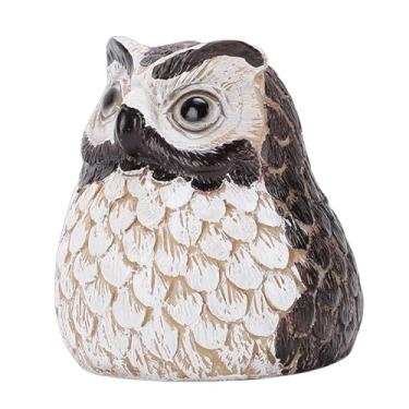 Imagem de Naroote Owl Key Hider Caixa Resina à Prova de água Decorativa para Armazenamento de Chaves Sobressalentes Suporte Oculto Recipiente Seguro Com Compartimento Secreto para Decoração