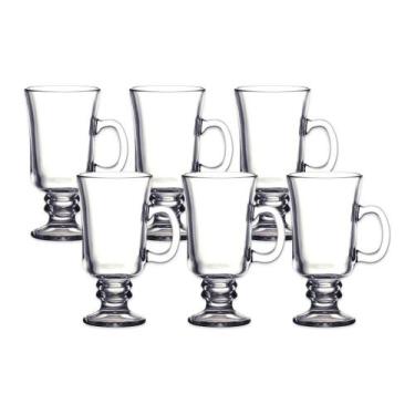 Imagem de Jogo Com 6 Xícaras Irish Coffee Em Vidro 245 Ml Dynasty