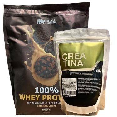 Imagem de Kit Suplemento Whey 100% Puro + Creatina Monohidratada 500g-Unissex