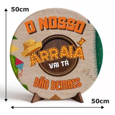 Imagem de Decoração para Festa Junina Arraiá Capa de Porta ou Painel de Mesa em 