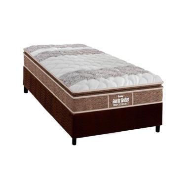 Imagem de Cama Box Solteiro: Colchão Ortopédico Probel D33/Ep Anatômico Próintense Plus + Base Brown(88X188)
