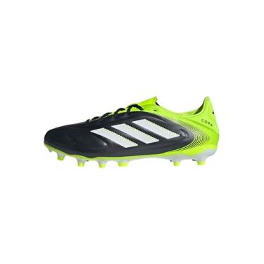 Imagem de adidas Tênis unissex adulto Copa Pure 3 League Firm Multi Ground, preto/branco/limão lúcido, 38 BR