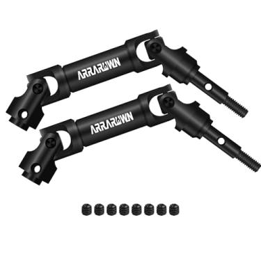 Imagem de 2Pcs RC Car Front & Rear Universal Drive Shafts CVD Replace Parts Compatible with 1/10 Traxxas Mini Maxx 107154 RC Monster Truck Car Update Parts Heavy Duty Drive Shaft