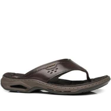 Imagem de Chinelo Pegada Masculino em Couro Cravo 133235-02-Masculino