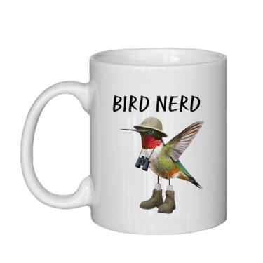 Imagem de BitKan Canecas de café temáticas de beija-flor engraçadas para mulheres e homens - Caneca de café nerd de beija-flor novidade, presente para observação de pássaros, ideia de presentes de beija-flor