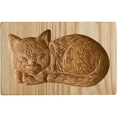 Imagem de Moldes de biscoito de flores Windwill de madeira, cortador de biscoito tipo prensa com forma de vento 3D, moldes de impressão esculpidos à mão, carimbo, biscoitos de chocolate, bolo, ferramenta de