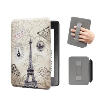 Imagem de Akacy Capa com estampa pintada com alça para Kindle Paperwhite de 6,0 polegadas 11ª geração lançada em 2022/2024 (Modelo: C2V2L3/RS23CV) Proteção de couro PU (8)