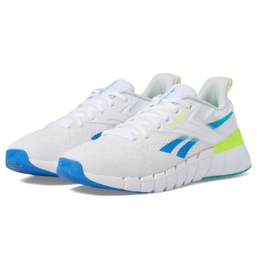 Imagem de Reebok Tênis masculino Nano Gym masculino para treino, Branco/verde desencadeado/azul cinético, 42