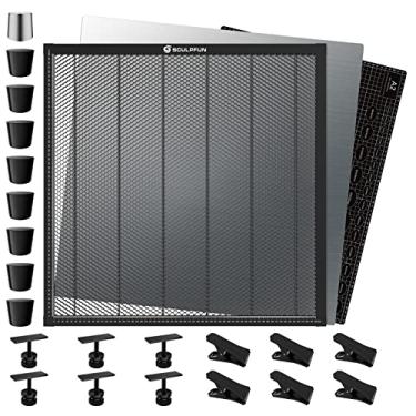 Imagem de SCULPFUN H3 Mesa de Trabalho de Favo de Mel 600 x 600 mm, Cama a Laser de Favo de Mel com Placa de Alumínio, para Gravador e Máquina de Corte a Laser de Diodo, Acessórios de Gravação a Laser