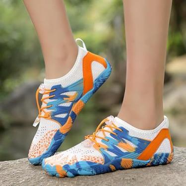 Imagem de Meias aquáticas leves para caiaque e mergulho com snorkel, Laranja, azul, 11.5 Women/10.5 Men