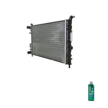 Imagem de Kit Radiador Uno 1.0 Fire Flex 01/08 com Ar + Aditivo Radiador Radiex R1882 Verde