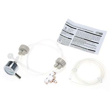 Imagem de Kit de Gerador CO2 DIY com Manômetro Pressão e Válvula Ajuste Fluxo Ar para Acessório Aquário Plantas Aquáticas Operação Fácil Segura Produção Constante À Prova Vazamentos Pronto Uso