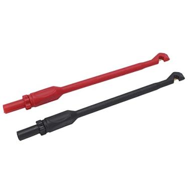 Imagem de Fafeicy Gancho de Teste Multímetro de Sonda de Perfuração de Aço Inoxidável Com Conector de 4 Mm, Multiuso, Corrente e Tensão 10000/10A Adequada para Instrumentos Industriais, Vermelho + Preto